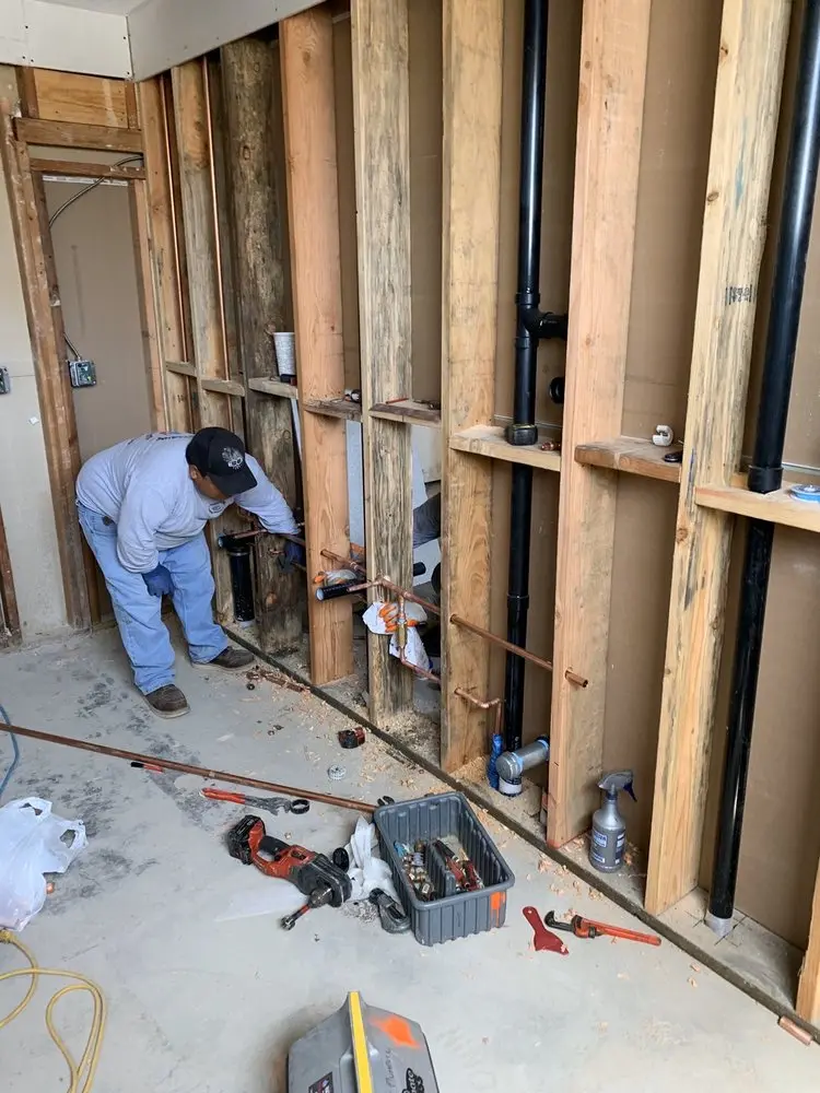 Commercial rough-in plumbing for Gas Line Repair in Westside